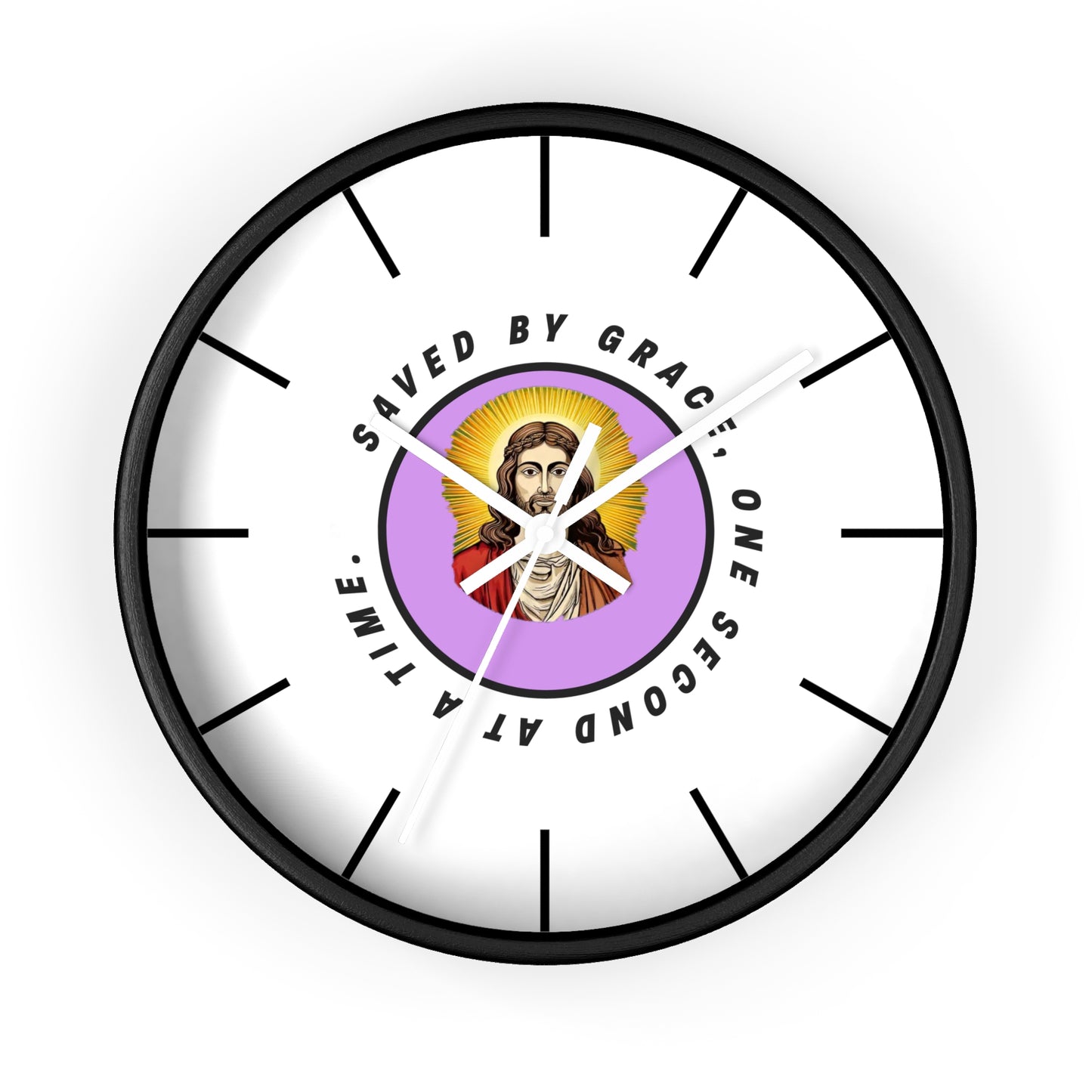 Saved By Grace - Wall Clock