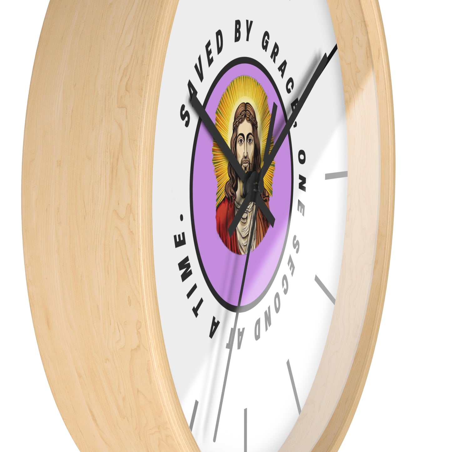 Saved By Grace - Wall Clock