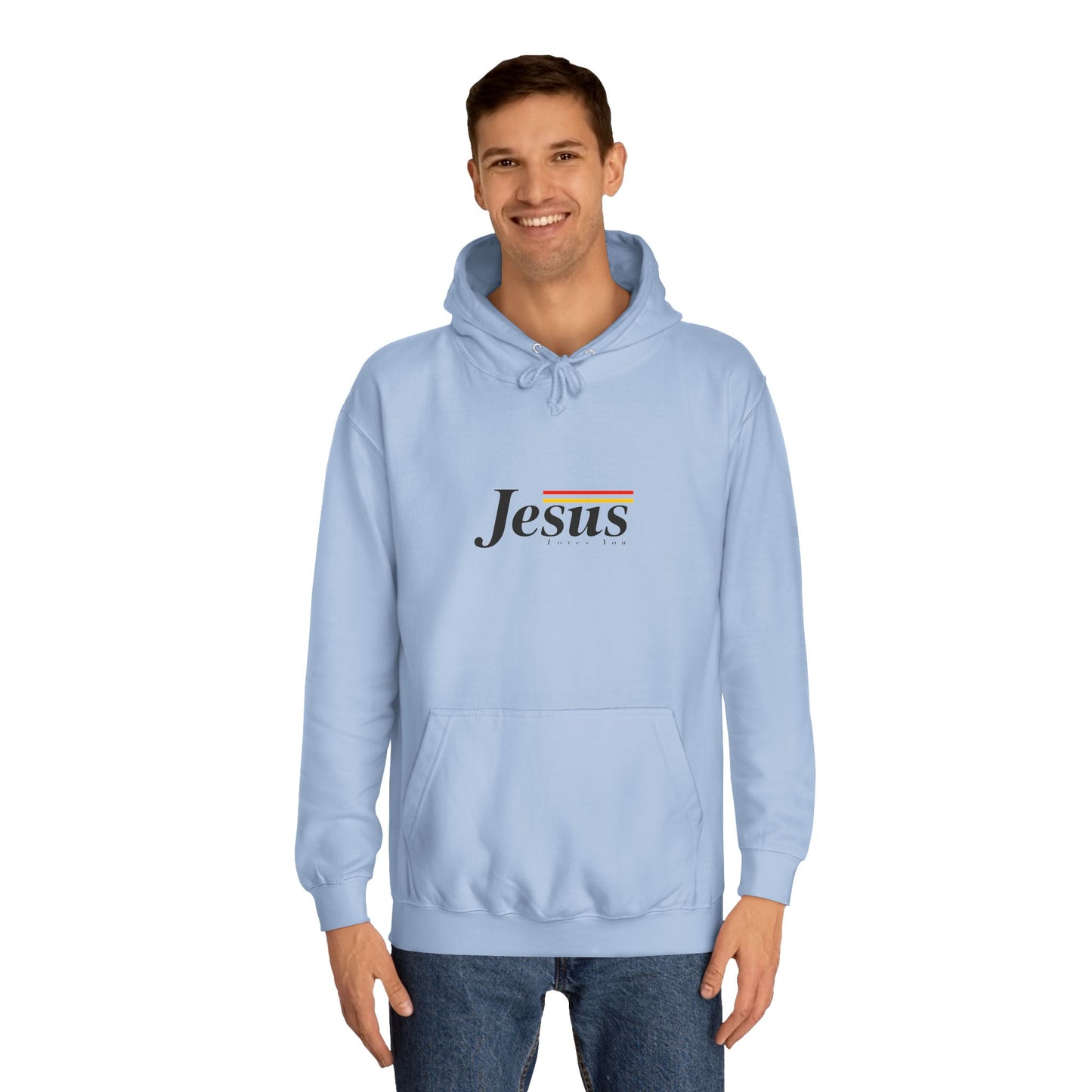 Jesus Loves You Unisex College Hoodie