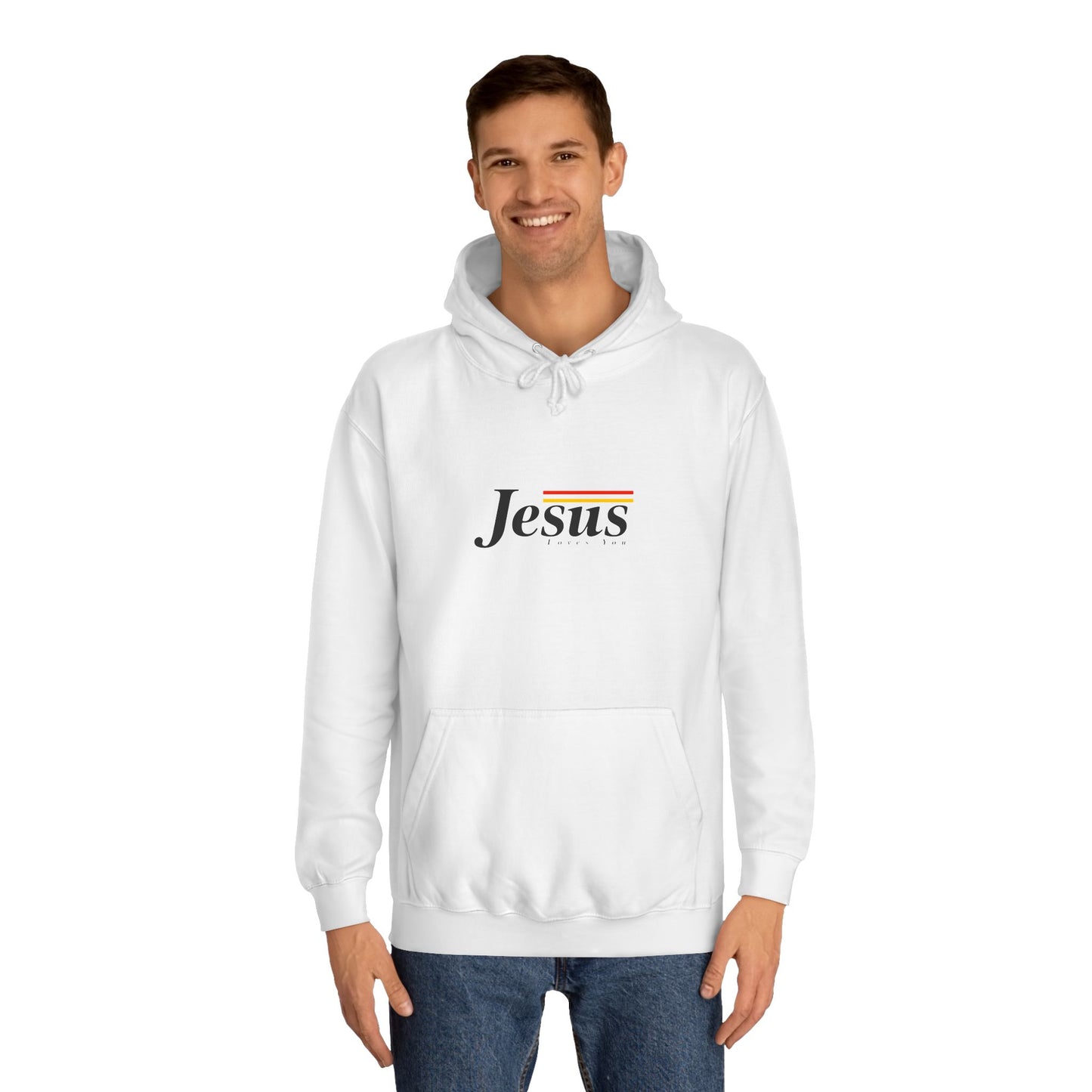 Jesus Loves You Unisex College Hoodie