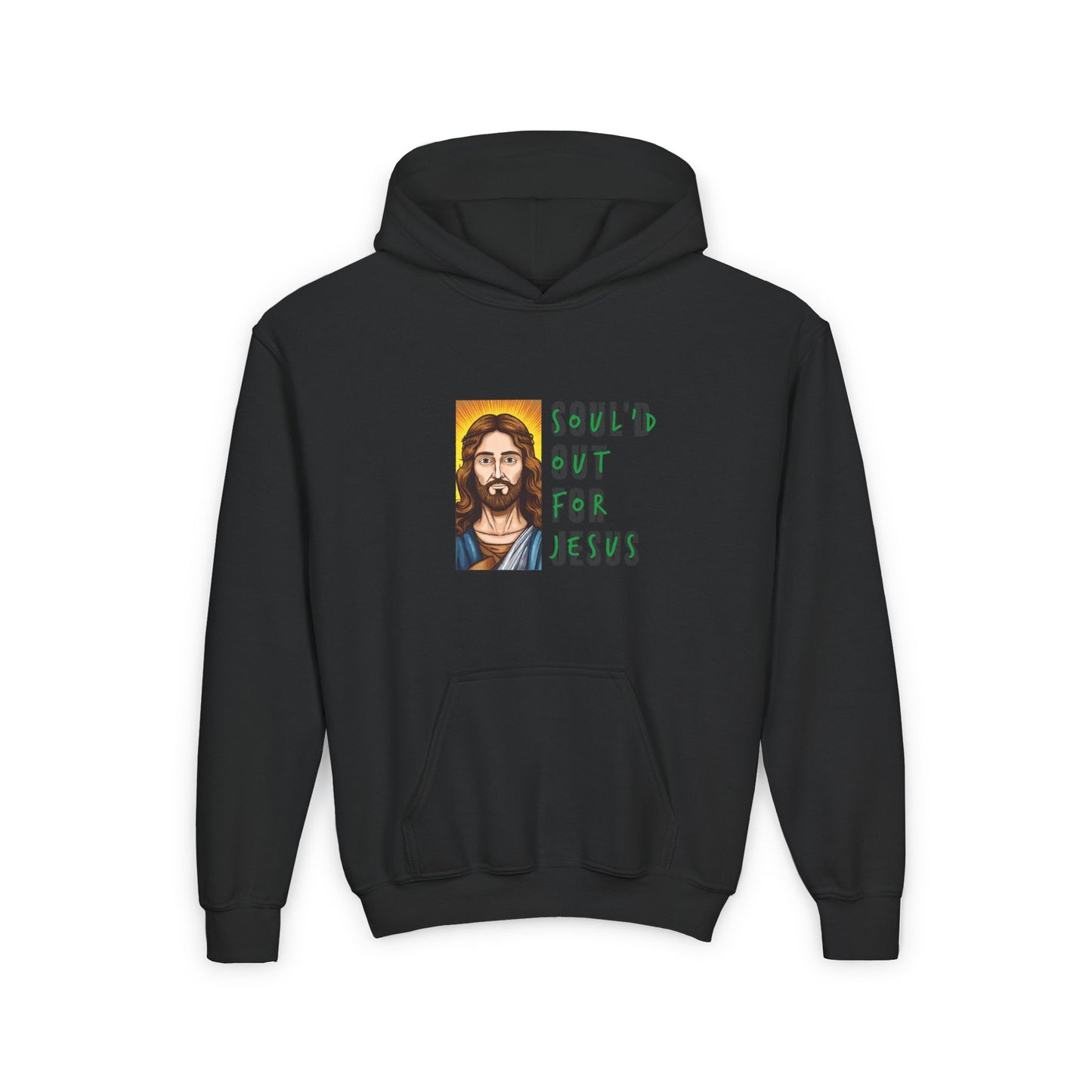 Soul'd Out For Jesus  Youth Heavy Blend Hooded Sweatshirt