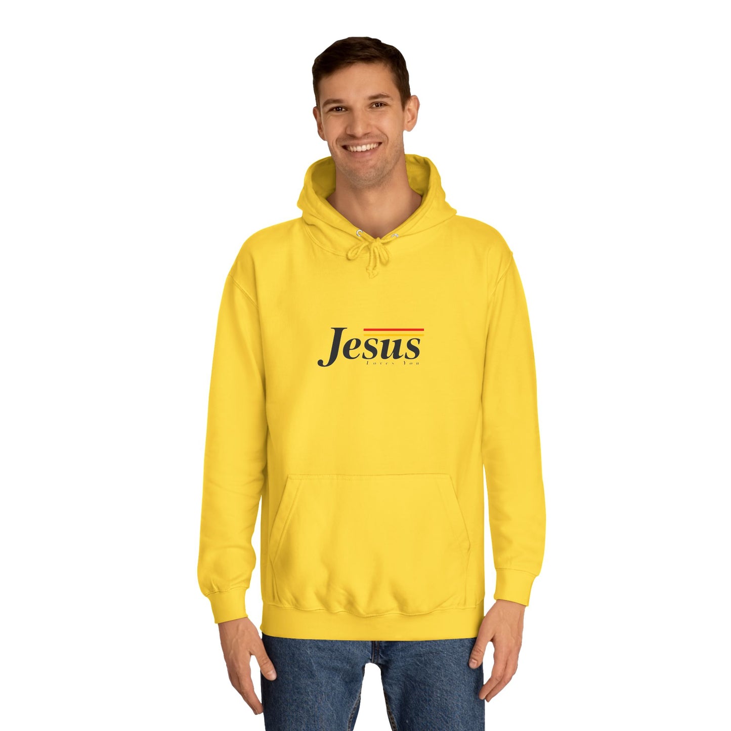 Jesus Loves You Unisex College Hoodie