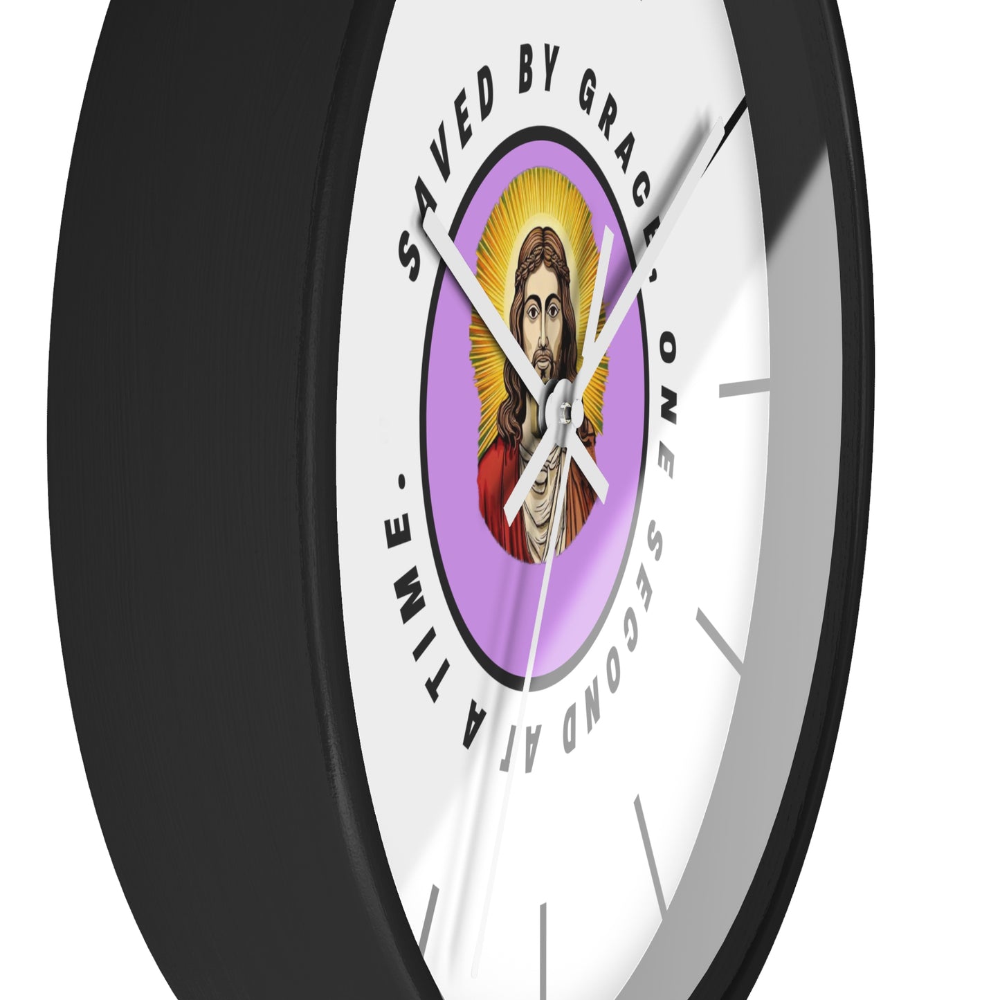 Saved By Grace - Wall Clock