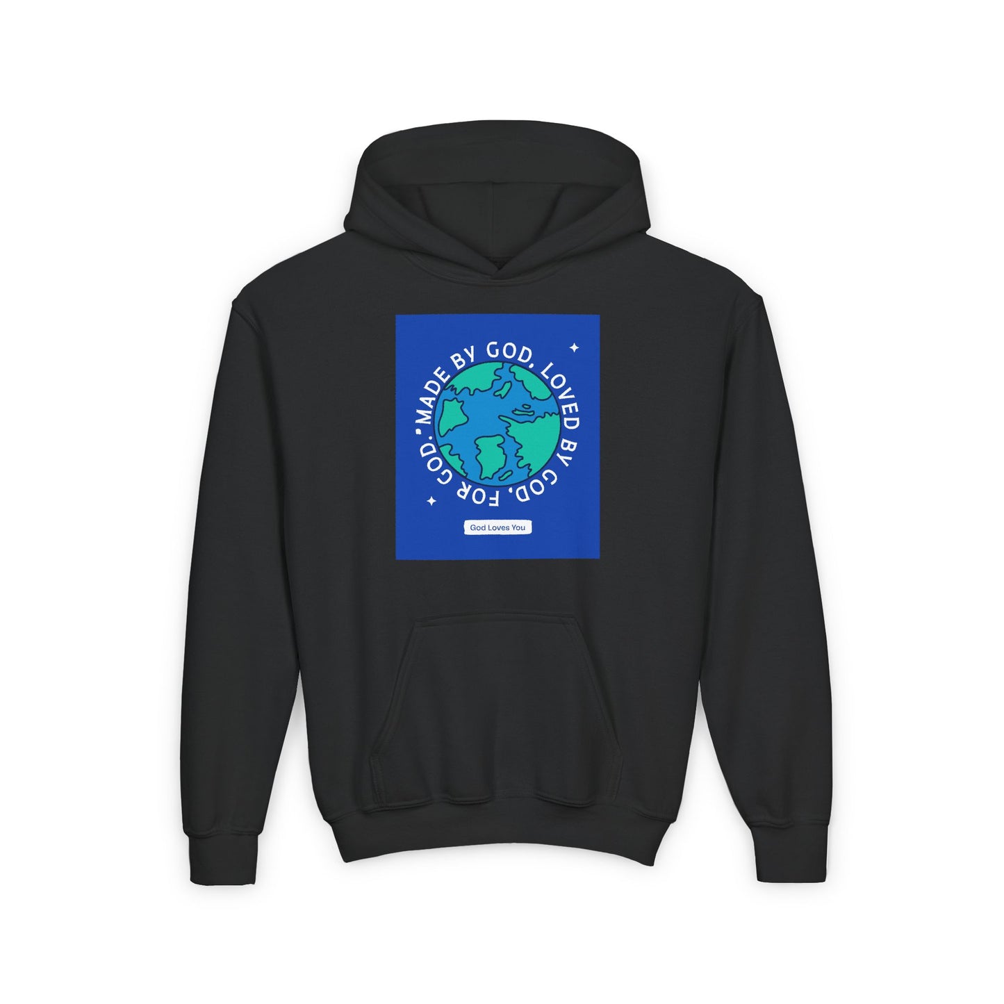 Made By God Youth Heavy Blend Hooded Sweatshirt