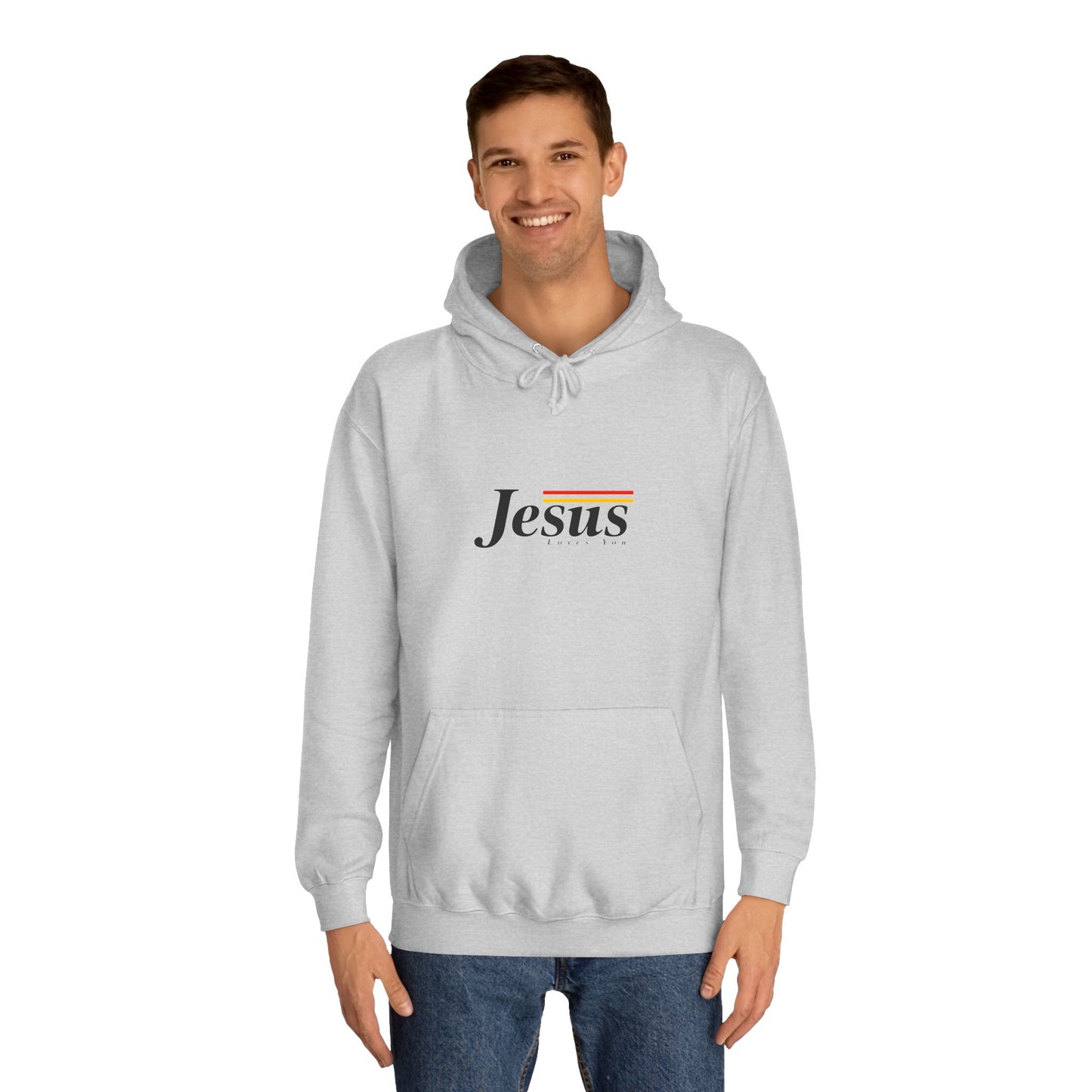 Jesus Loves You Unisex College Hoodie