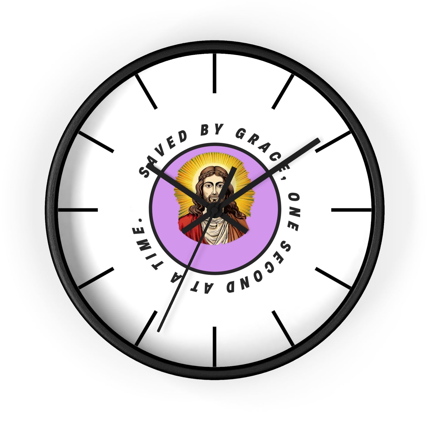 Saved By Grace - Wall Clock