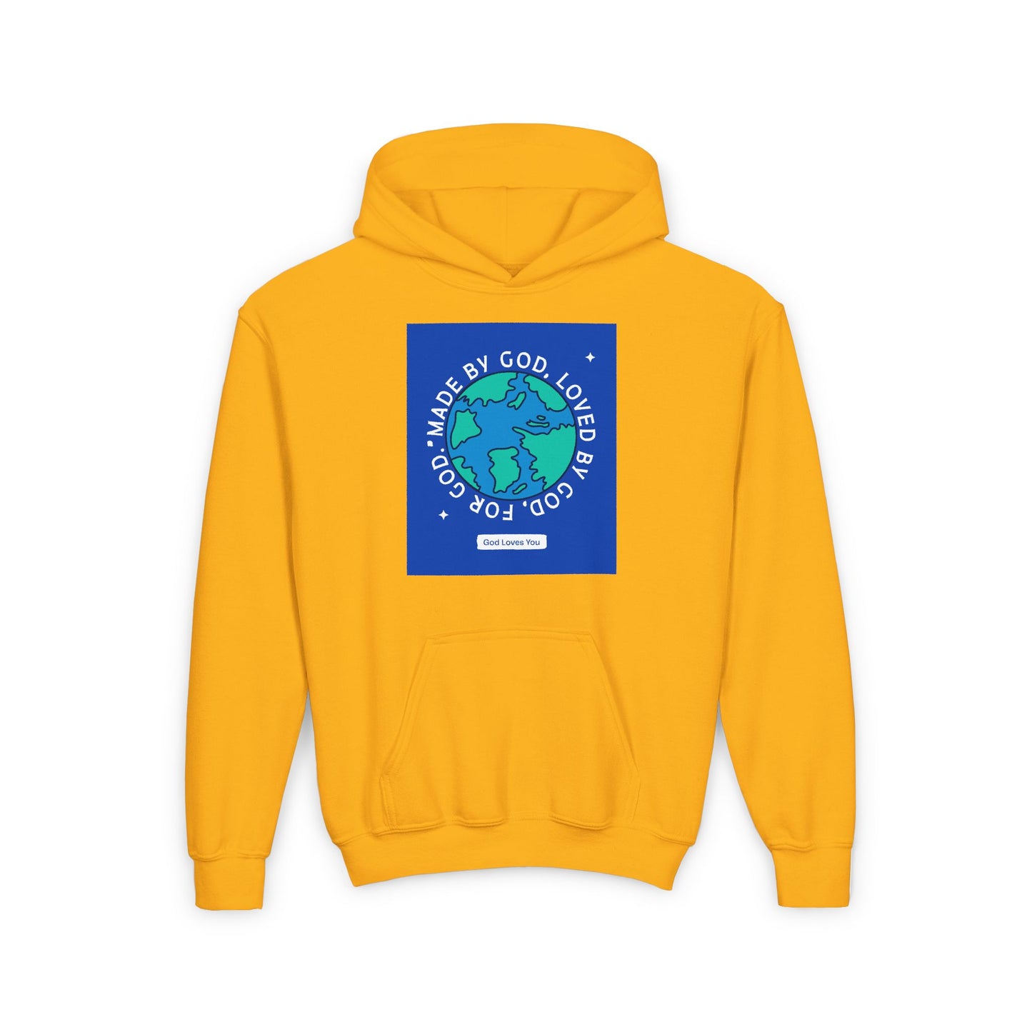 Made By God Youth Heavy Blend Hooded Sweatshirt