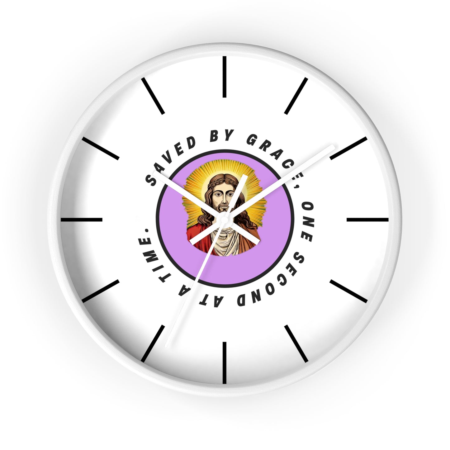 Saved By Grace - Wall Clock