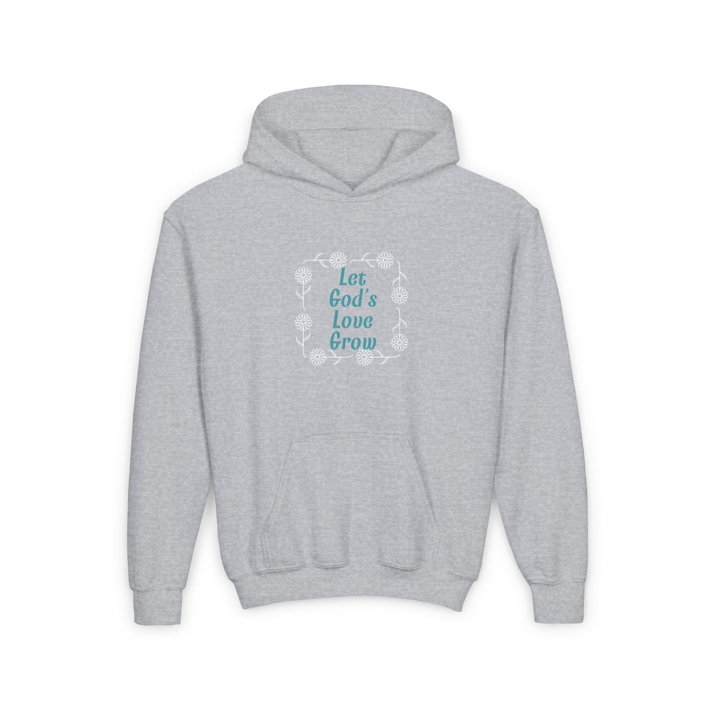 Let God's Love Grow Youth Heavy Blend Hooded Sweatshirt