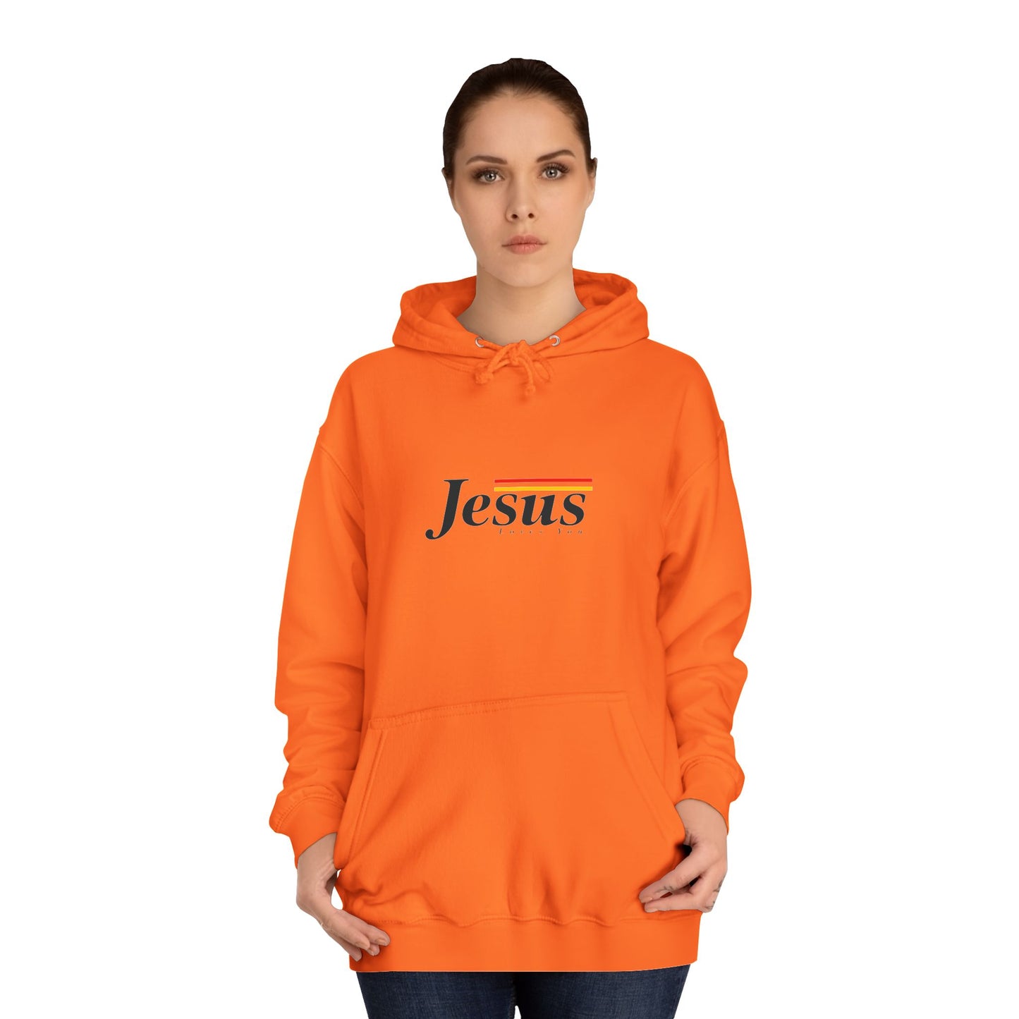 Jesus Loves You Unisex College Hoodie