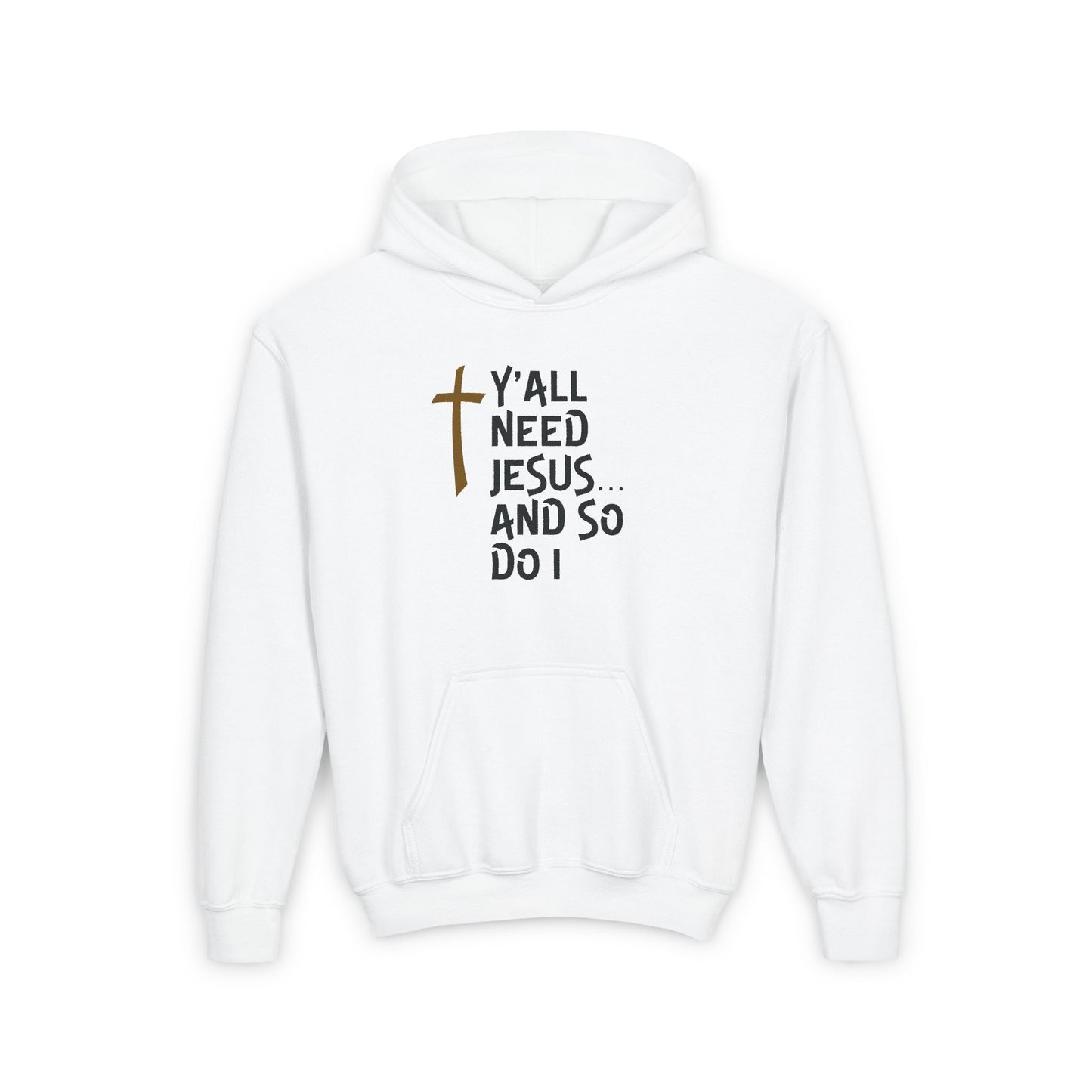 Y'all Need Jesus Youth Heavy Blend Hooded Sweatshirt