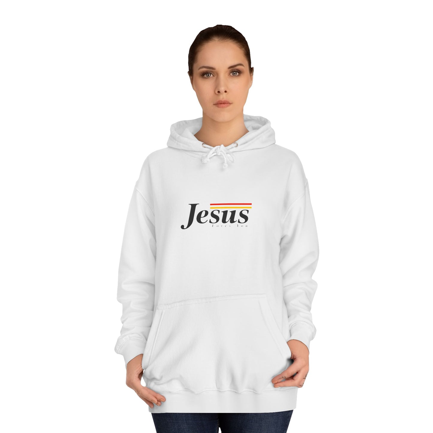 Jesus Loves You Unisex College Hoodie