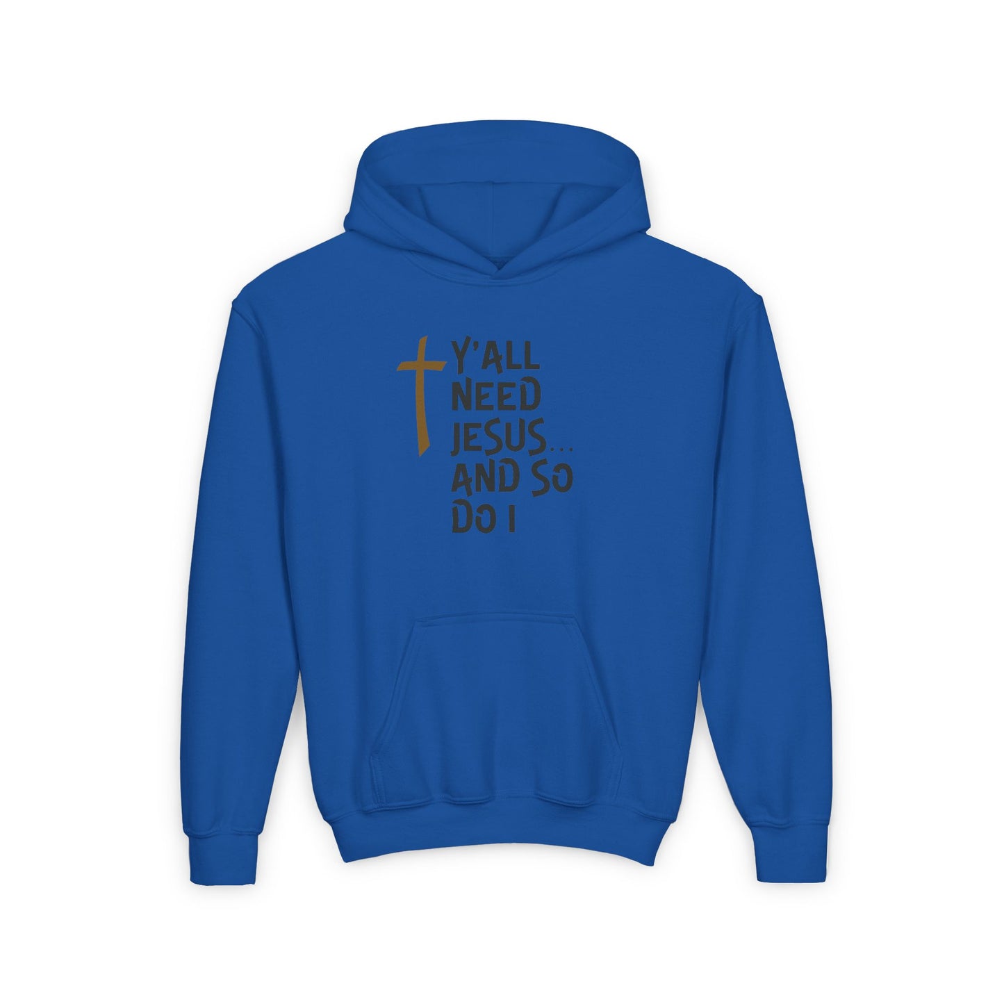 Y'all Need Jesus Youth Heavy Blend Hooded Sweatshirt