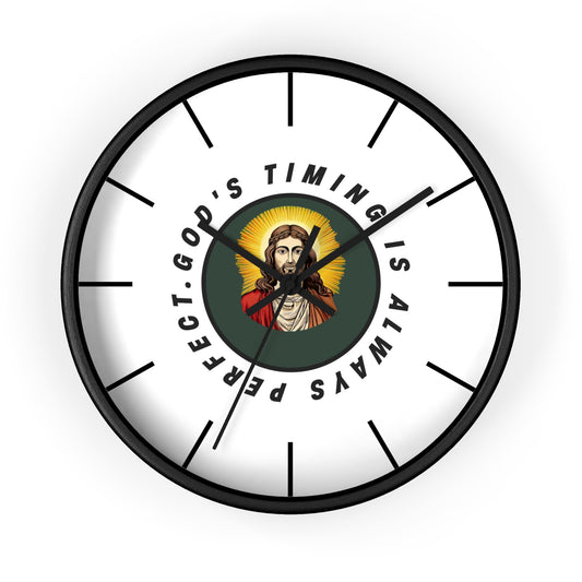 God's Timing Wall Clock