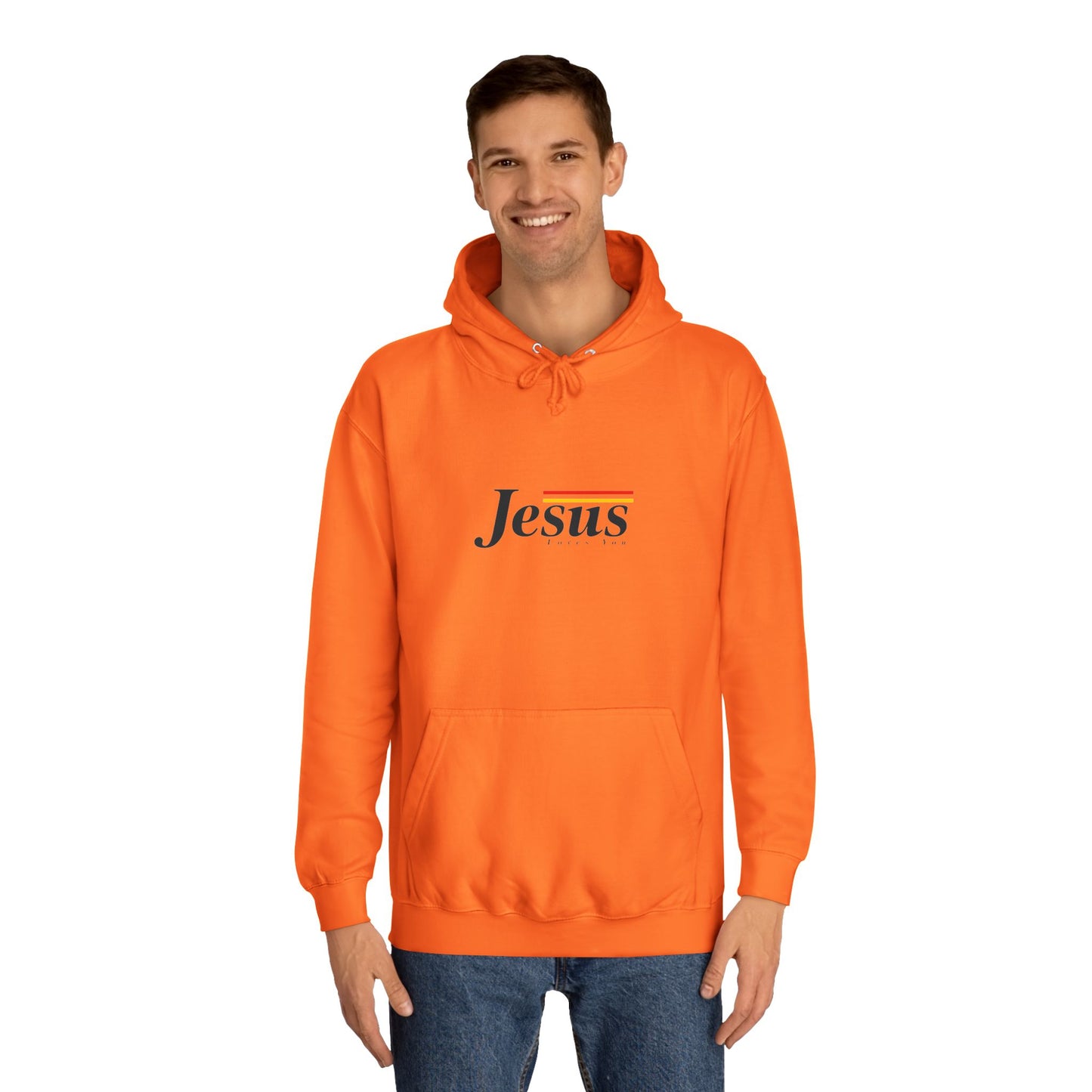 Jesus Loves You Unisex College Hoodie