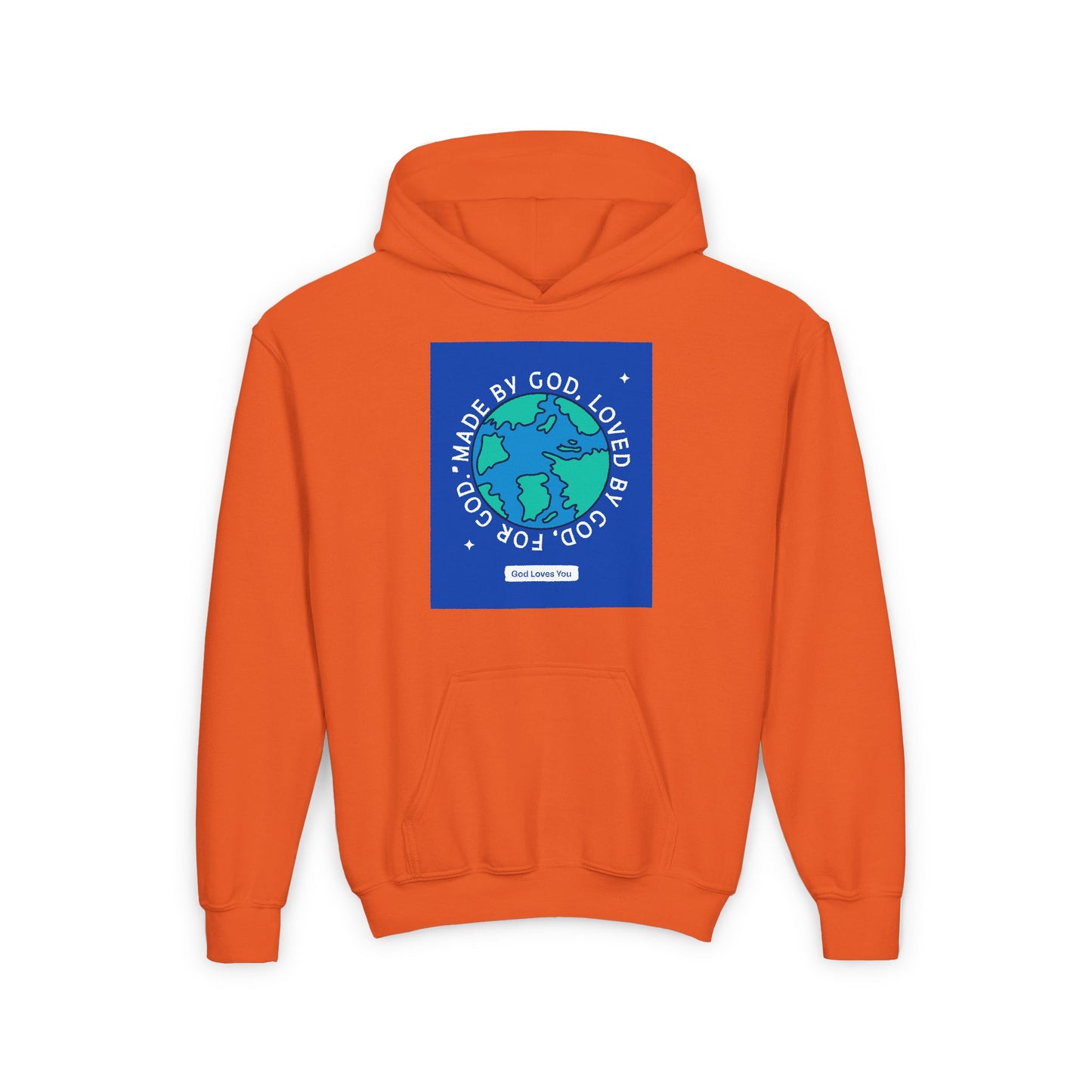 Made By God Youth Heavy Blend Hooded Sweatshirt