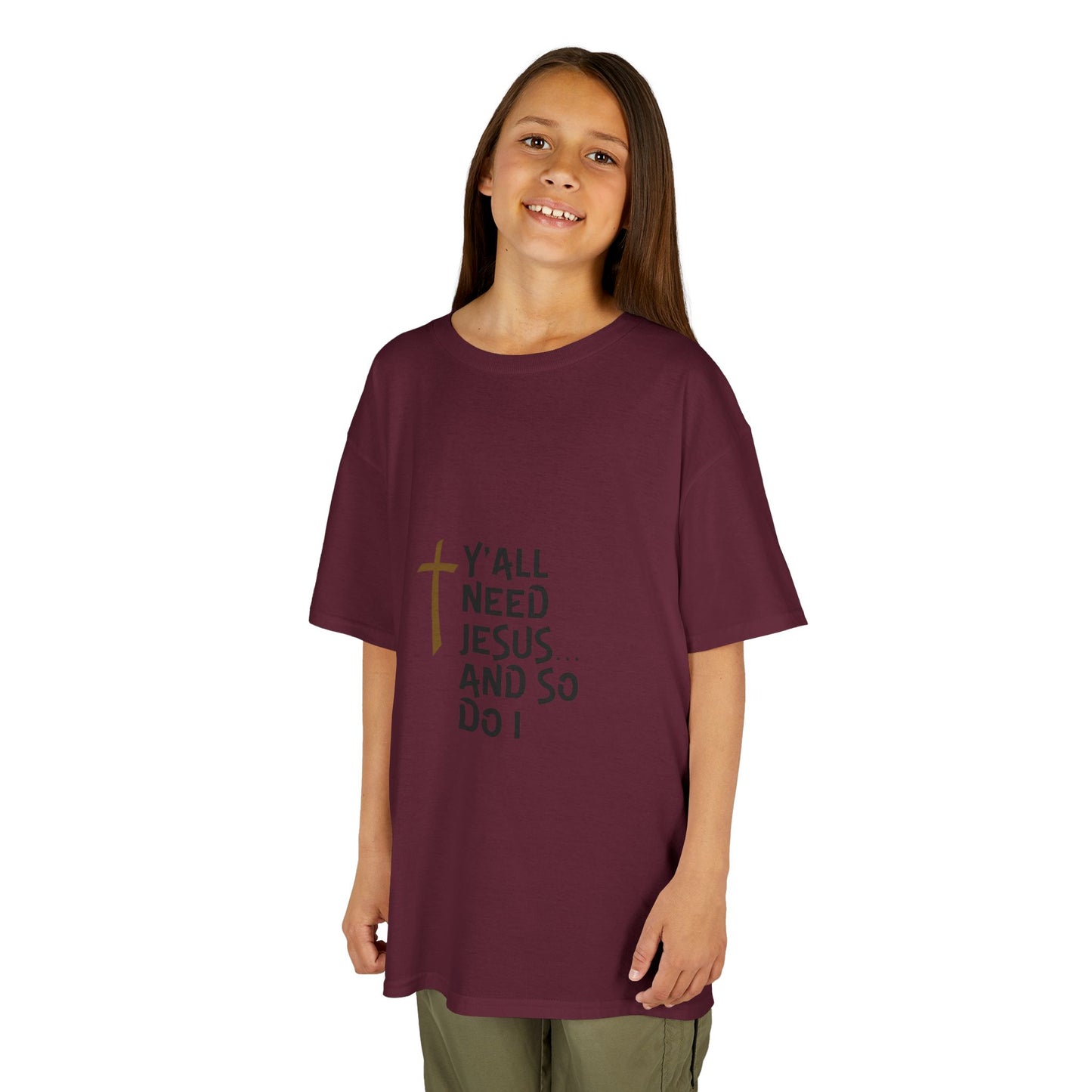 Y'all Need Jesus Kids Heavy Cotton™ Tee