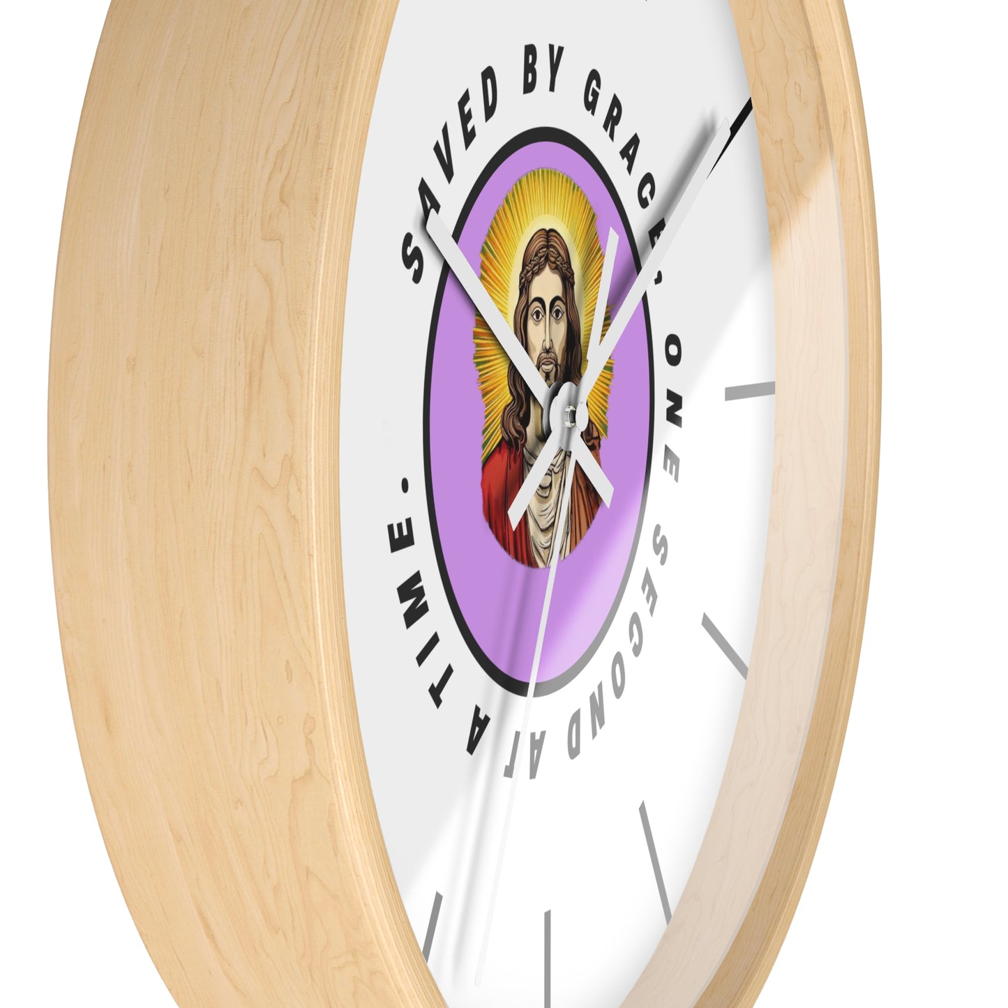 Saved By Grace - Wall Clock