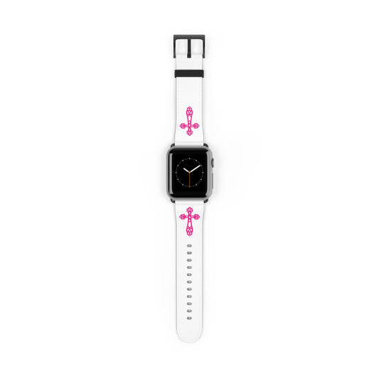 Pink Cross Watch Band