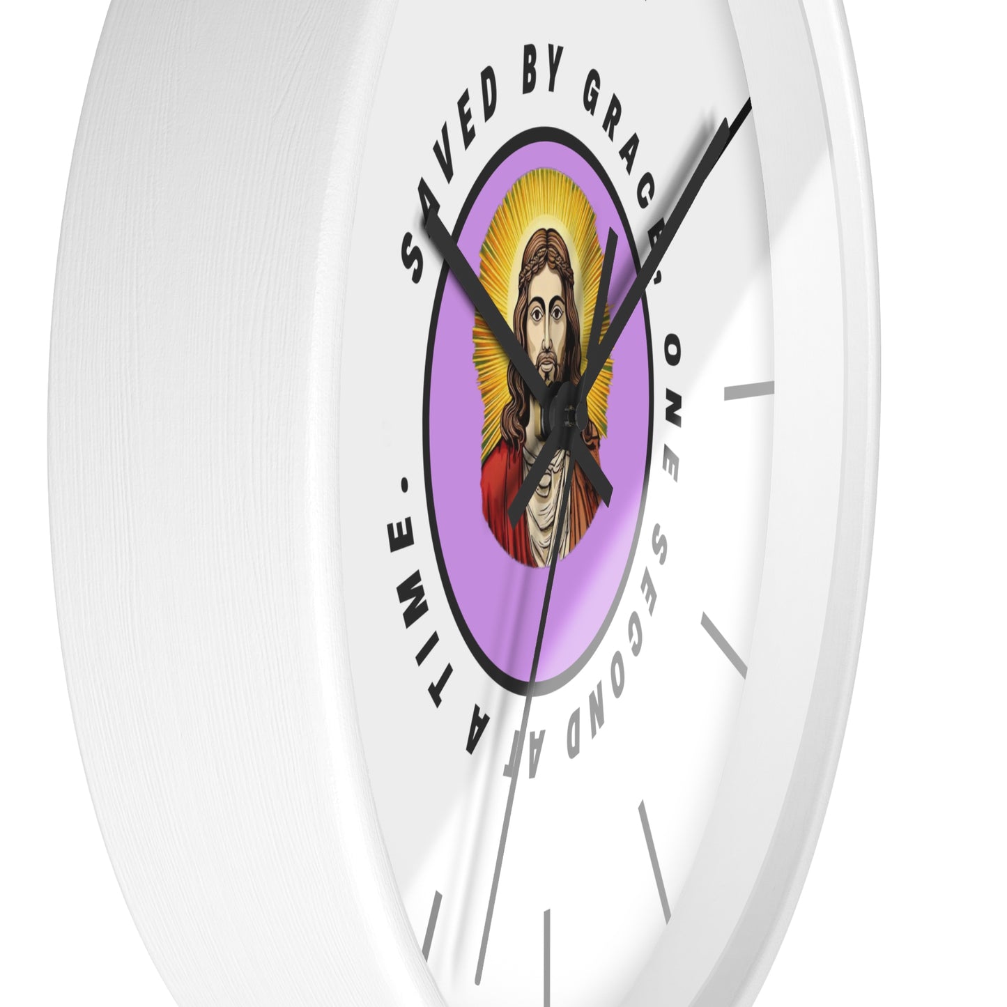 Saved By Grace - Wall Clock