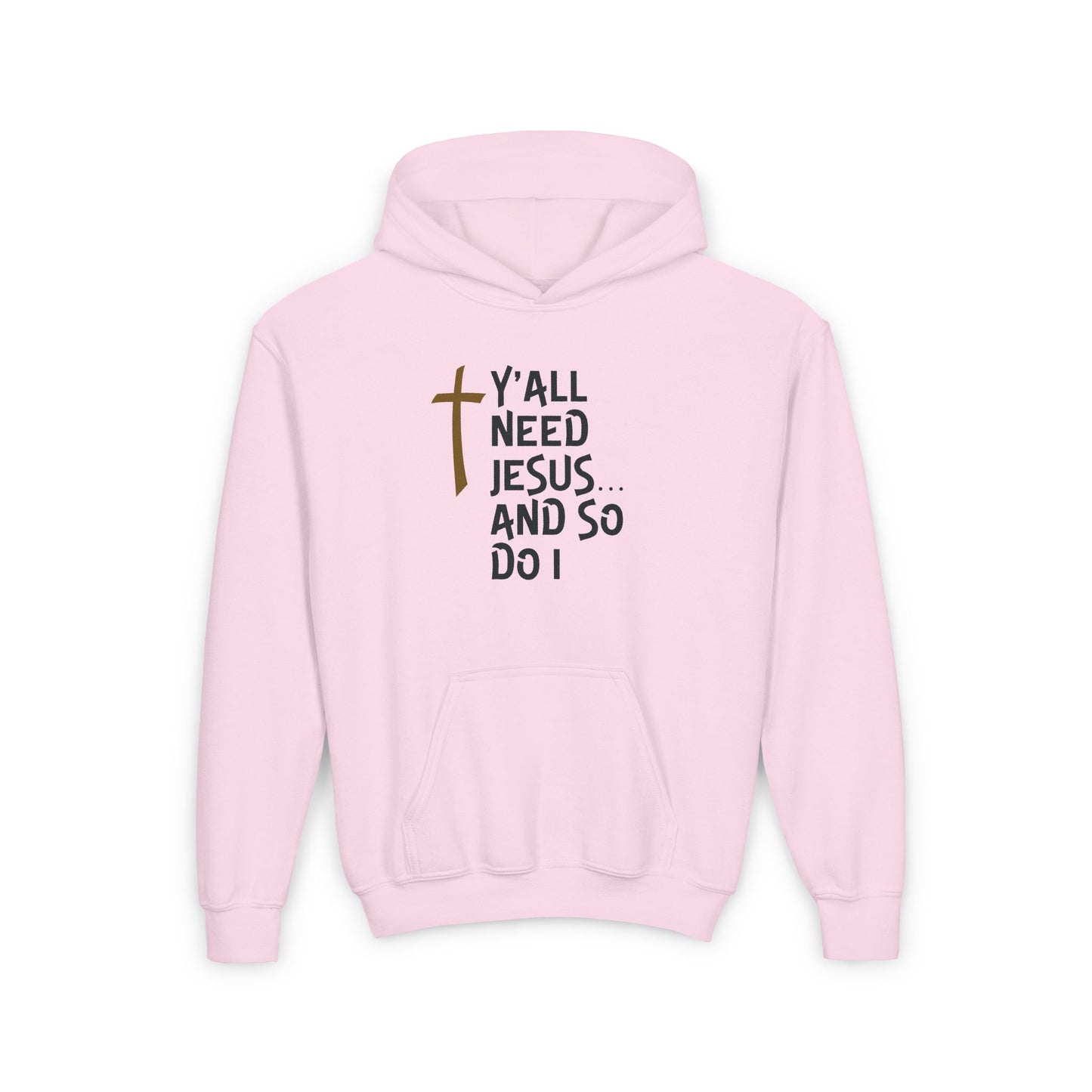 Y'all Need Jesus Youth Heavy Blend Hooded Sweatshirt