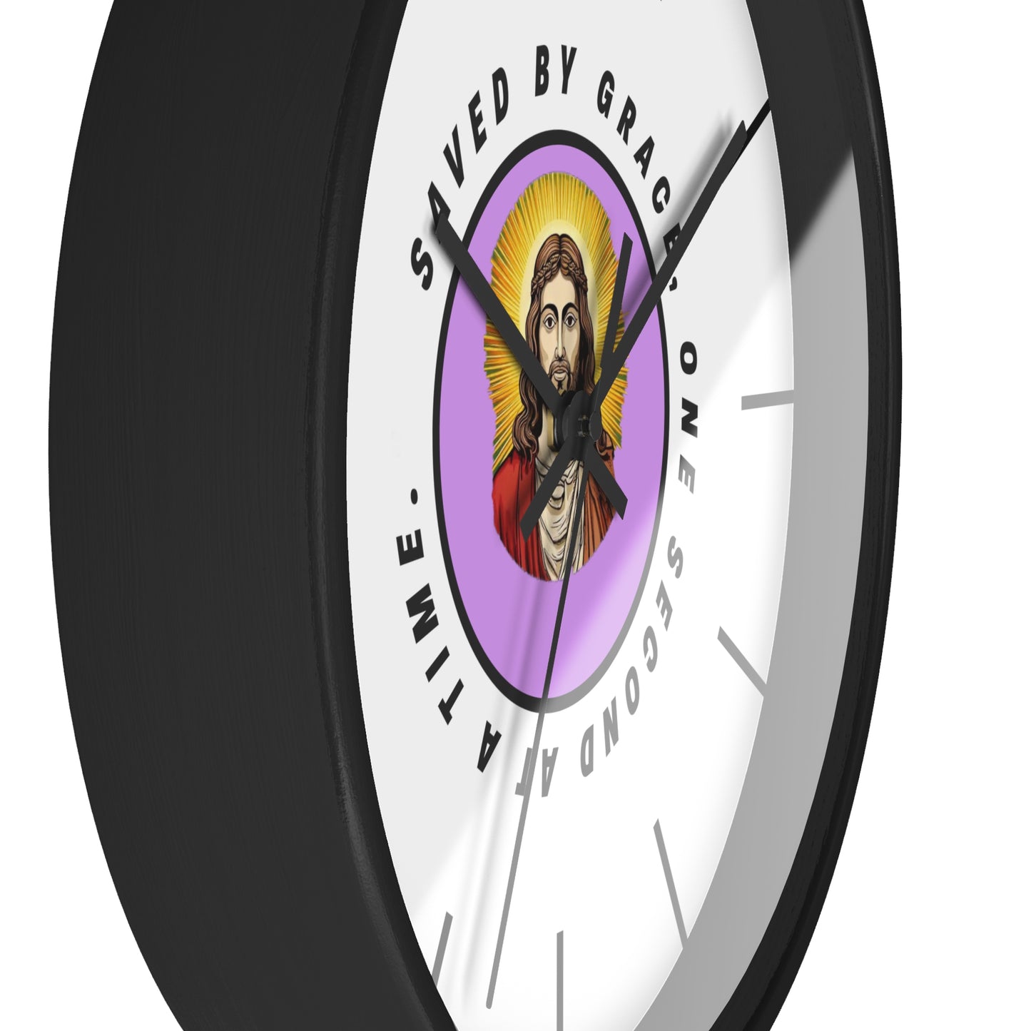 Saved By Grace - Wall Clock