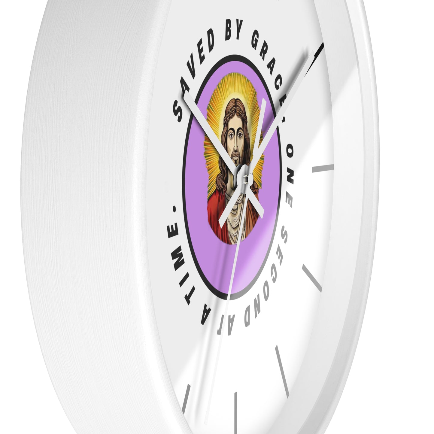 Saved By Grace - Wall Clock